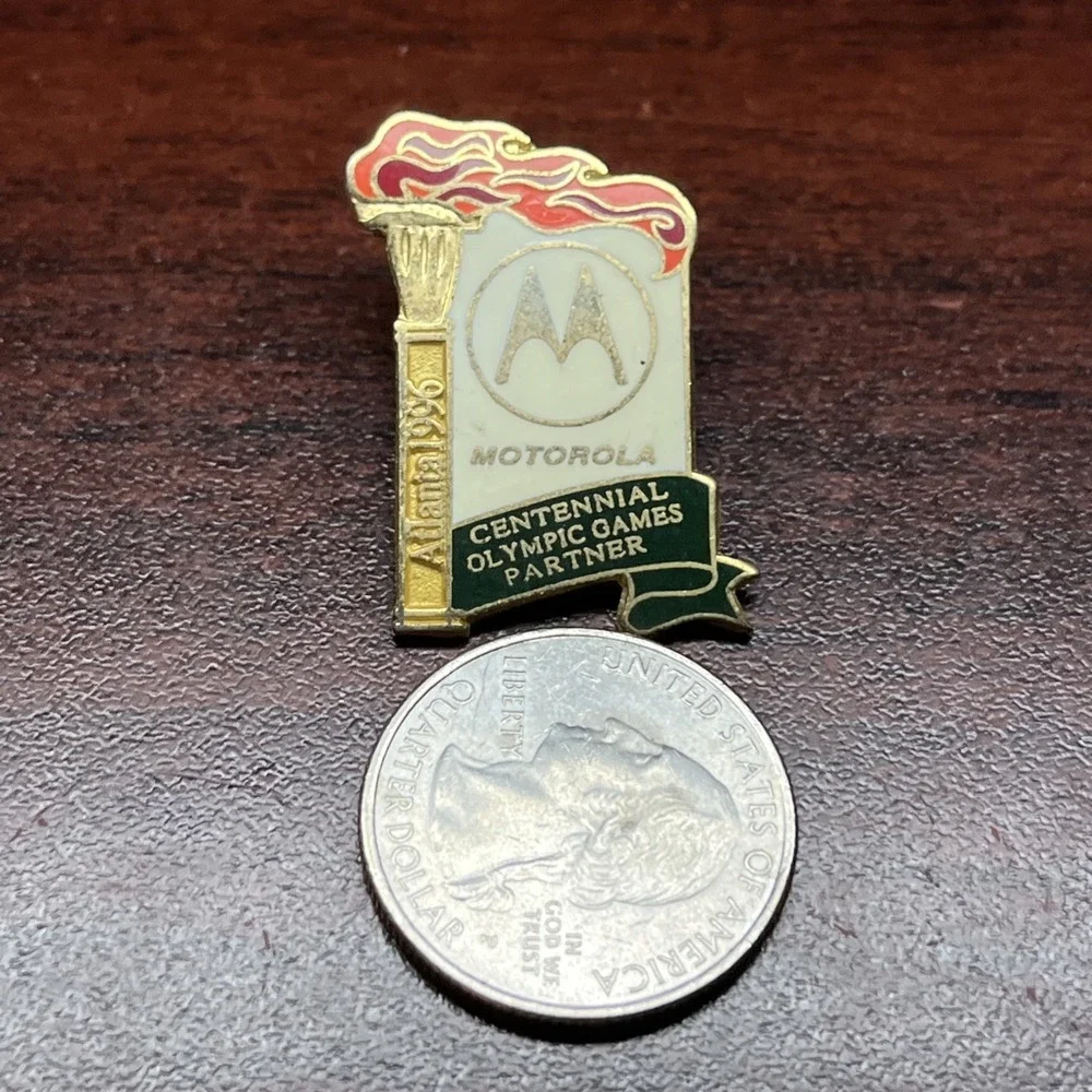 1996 Atlanta Olympics‎ Motorola Cell Phones Centennial Partner Lapel Hat Pin